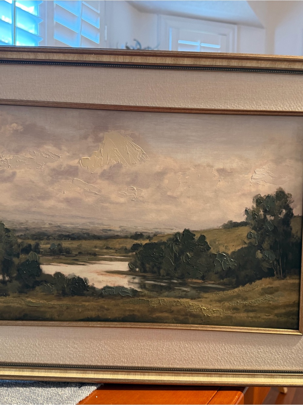 24x18 Landscape art “Psalms 23” beautiful print with embellishment - Picture 5 of 16